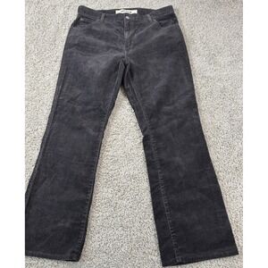 Gap Womens Boot Cut Corduroy Pants Black Size 16 Inseam 31‎